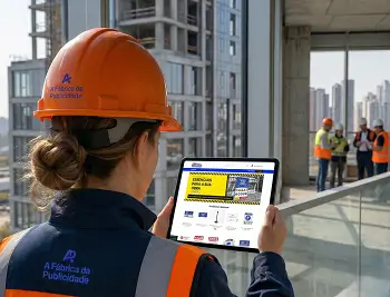 Mockup do projeto A Fábrica da Publicidade desenvolvido pela WayAcross