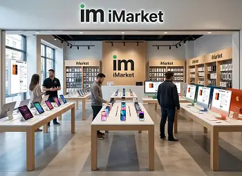 Mockup do projeto iMarket desenvolvido pela WayAcross